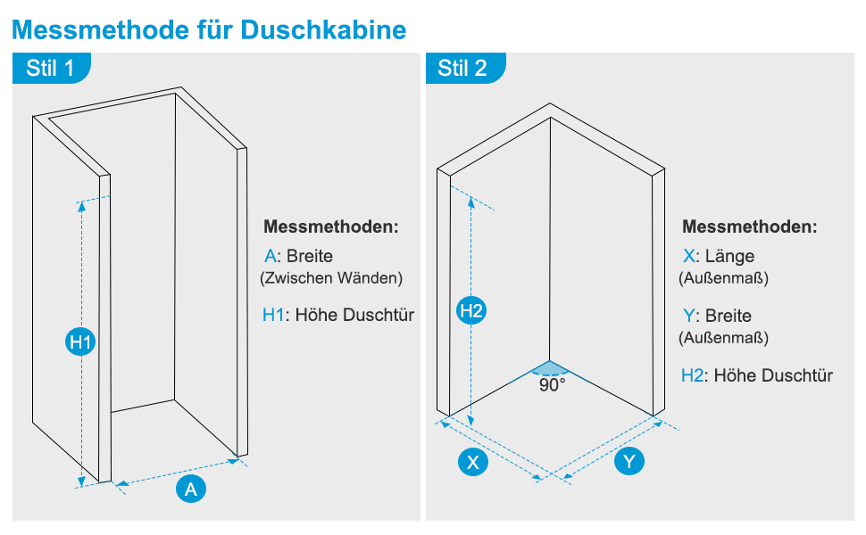 Montage Links und Rechts &amp; Verfügbarer Platz