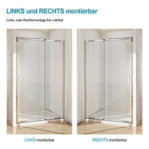 Umkehrbare Installation